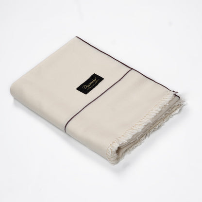 Premium Wool Shawl l White
