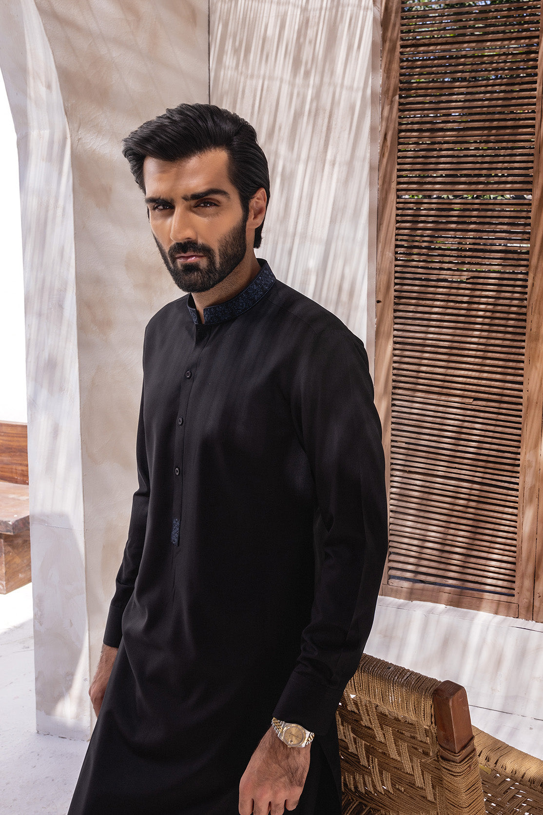 Embroidered Wash & Wear