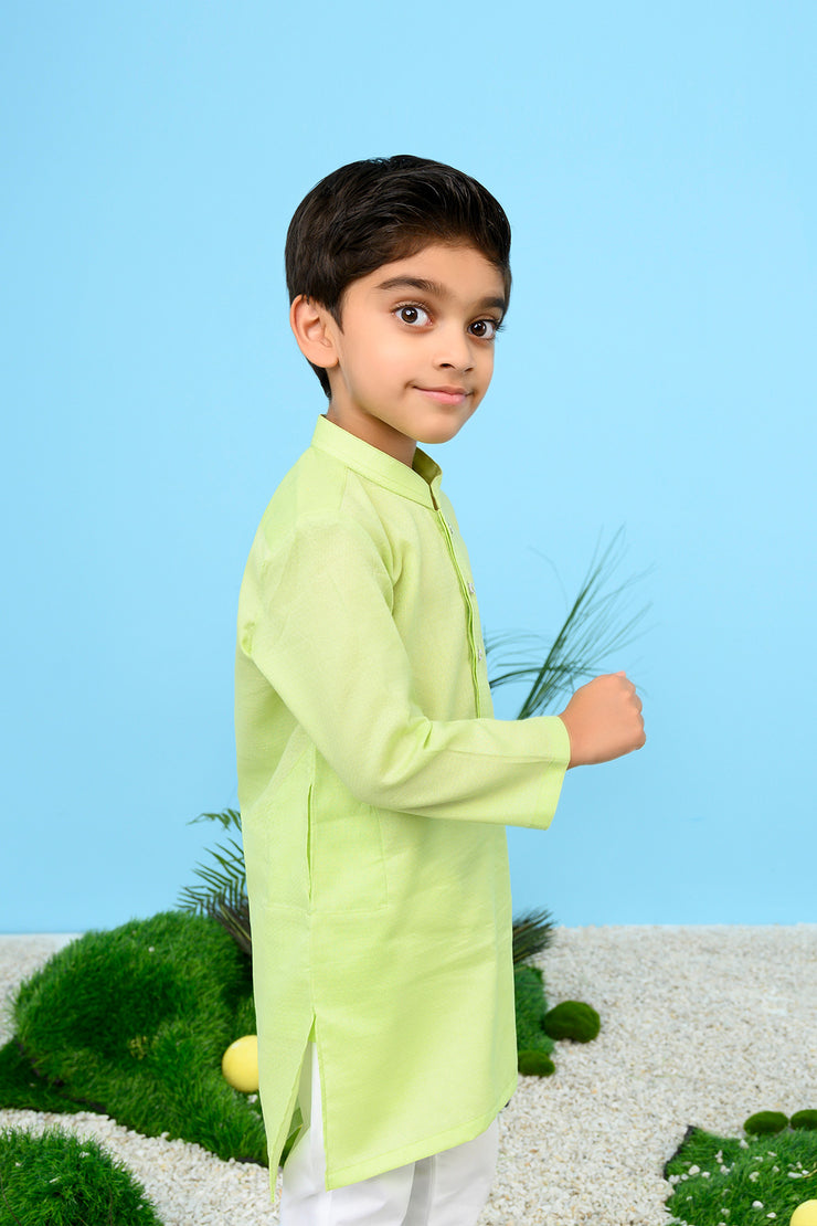 Textured Cotton Kurta