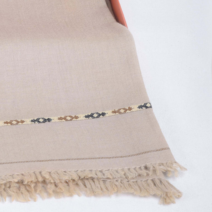 Lux Wool Shawl | Stone