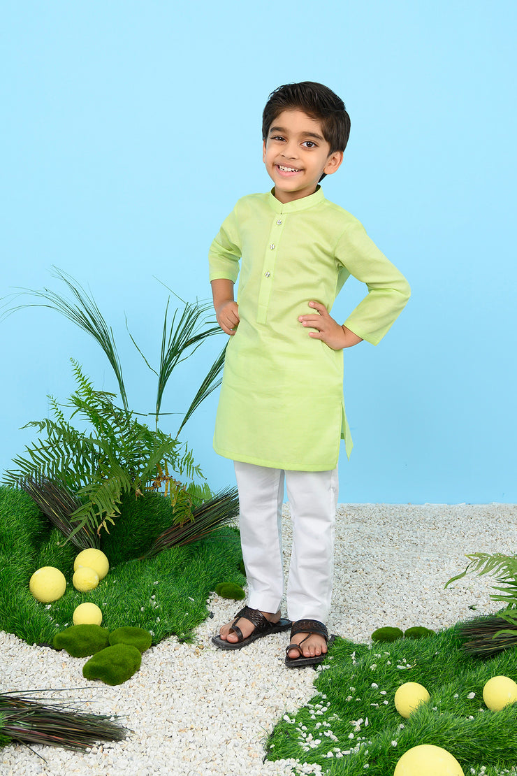 Textured Cotton Kurta